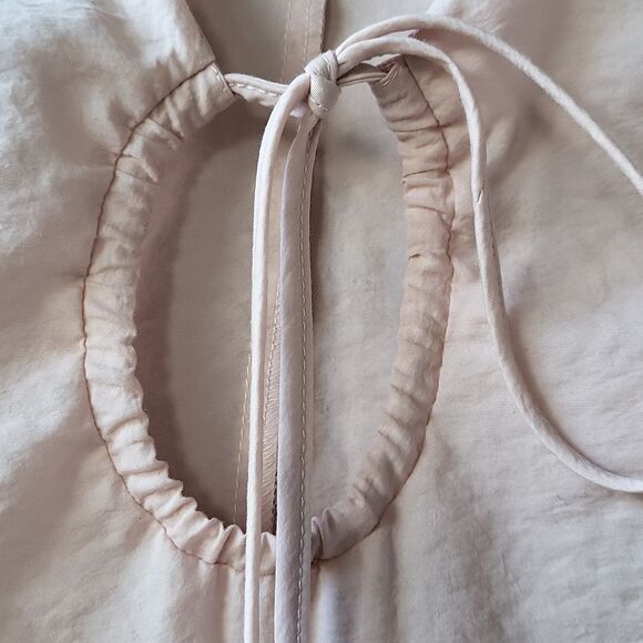 Lingchamp Blouse Nude - Crepe blouse. Size 36 = size S in US. - Picture 9 of 10